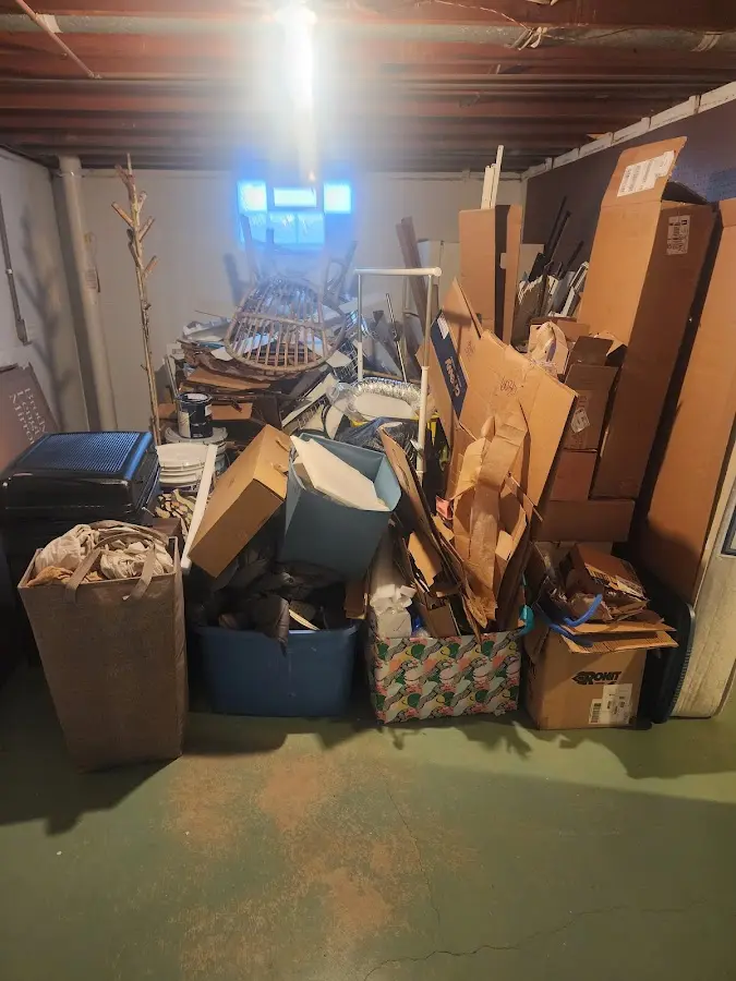 Roll-off dumpster container at job site for Construction Dumpster Rental in Maurice